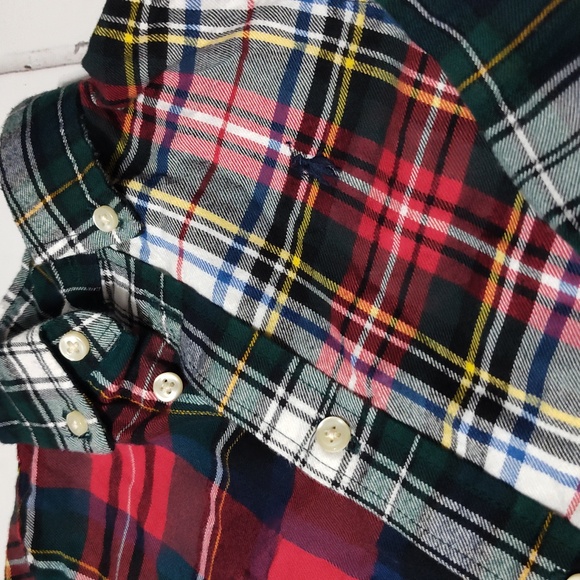 Ralph Lauren long sleeve button up plaid shirt 24m Christmas Holiday shirt - Picture 2 of 4
